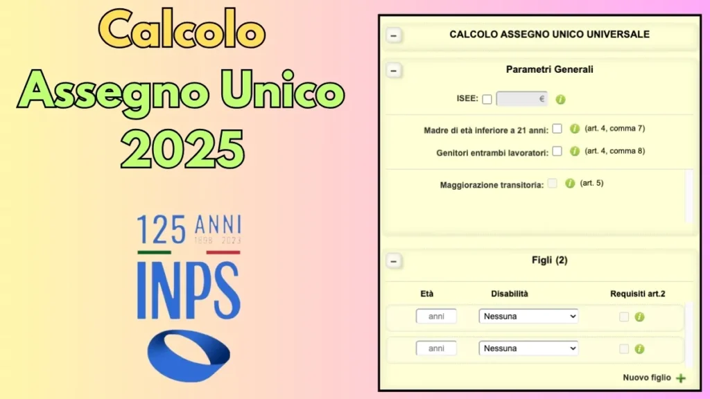 Calcolo Assegno Unico 2025