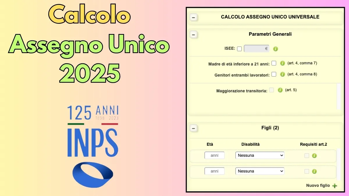 Calcolo Assegno Unico 2025